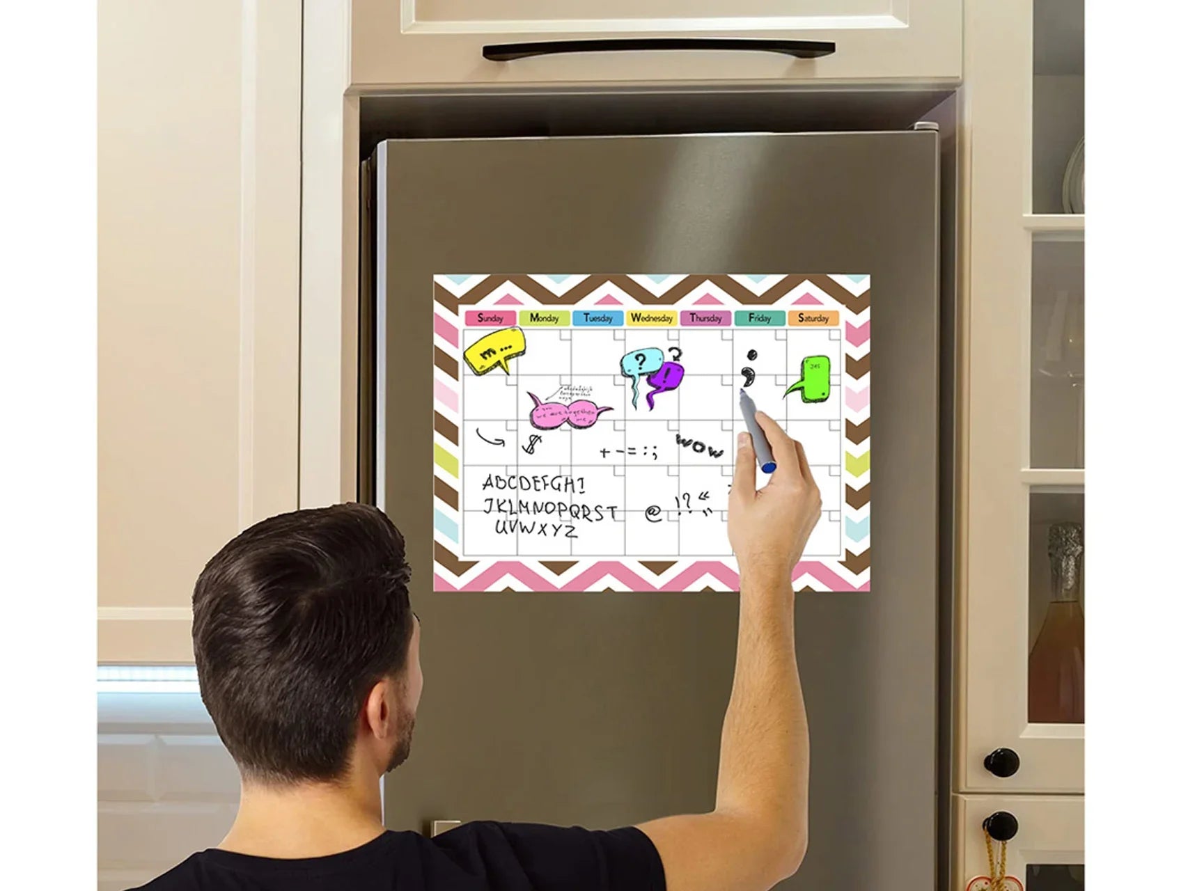 KTX-278035 Magnetic Weekly and Monthly Calendar for Fridge - Organise Your Schedule Effortlessly