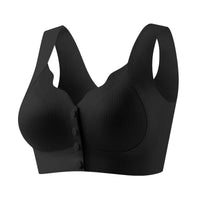 HKM-280595 Wholesale Fine Quality Front Button Push-Up Bra Lingerie Women'S Anti-Sag Pull-Down Summer Premium Seamless Tank Top Bra Summer