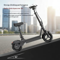Lightweight Folding Electric Scooter with Seat for Adult Urban Commute