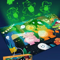 HKM-838931 Glow-in-the-Dark Children’s Puzzle Plane Educational Block Toy 26x19.5x6cm