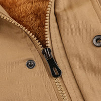 HKM-095187 Mens Winter Iacket Coat Quilted Jacket With Turtleneck Slim Fit and Warm Insulation Plush Standing Collar Men's Coats