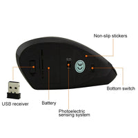 HKM-773139 Ergonomic Wireless Vertical Mouse with Adjustable DPI for Comfort and Ease of Navigation