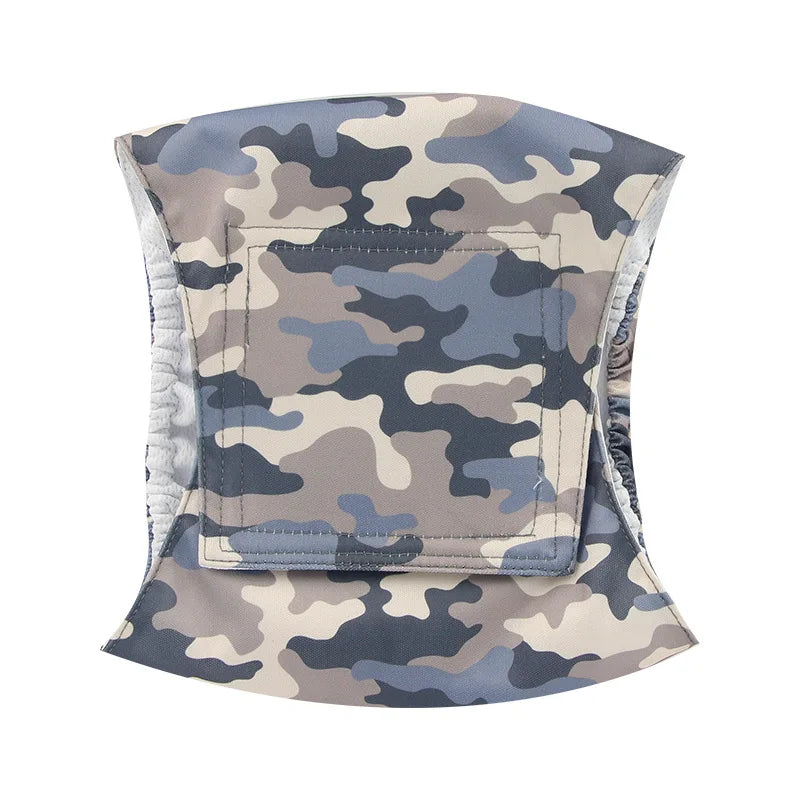 HKM-503187 Washable Male Dog Belly Band Diaper - Pack of 3 Adjustable and Reusable Wraps