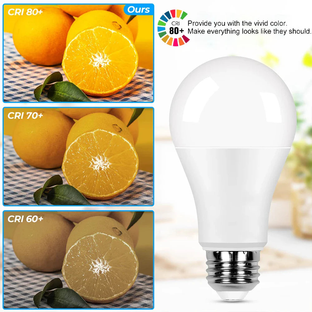 KTX-686803 LED Bulbs A60 E27 - Super Bright 5W to 18W with Multiple Colour Temperatures (3000K, 4000K, 6500K)