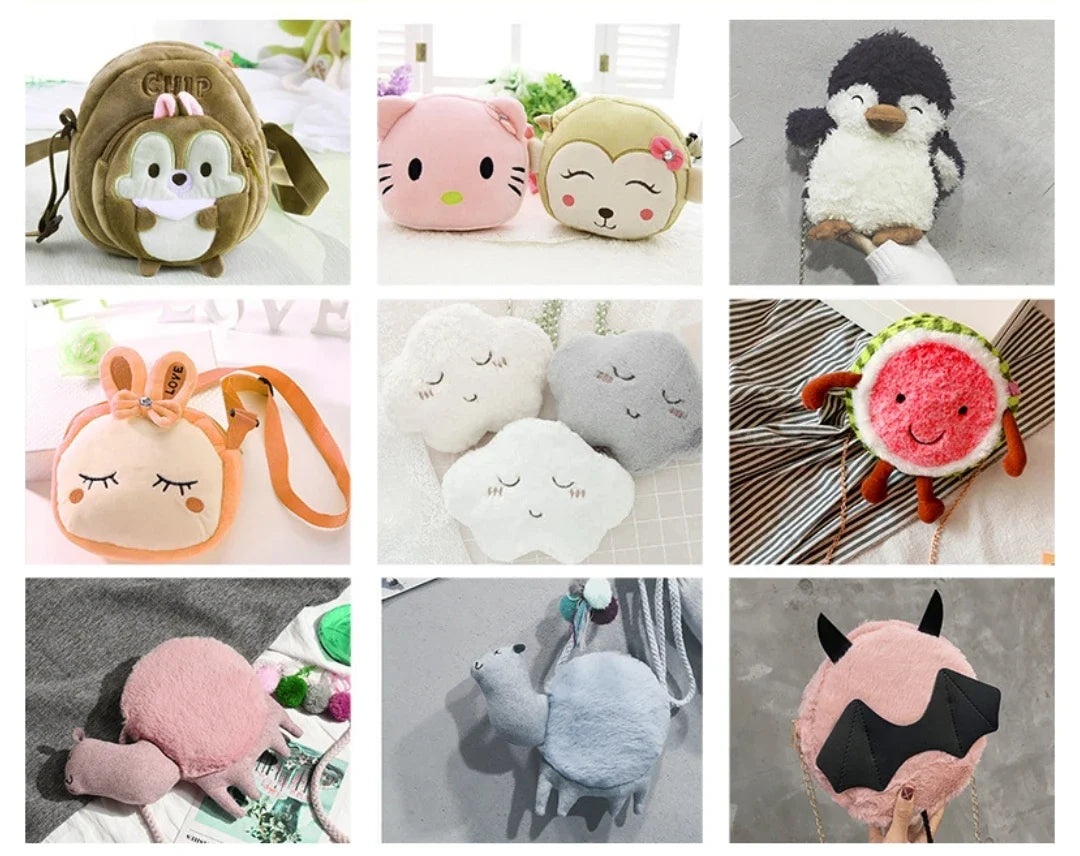 KTX-407123 Custom Soft Stuffed Doll Plush Animal Toy - Cute Kawaii Design for Vending Claw Machines