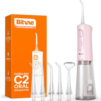 HKM-388883 Rechargeable IPX7 Water Flosser with 260ml Water Tank and 6 Nozzles