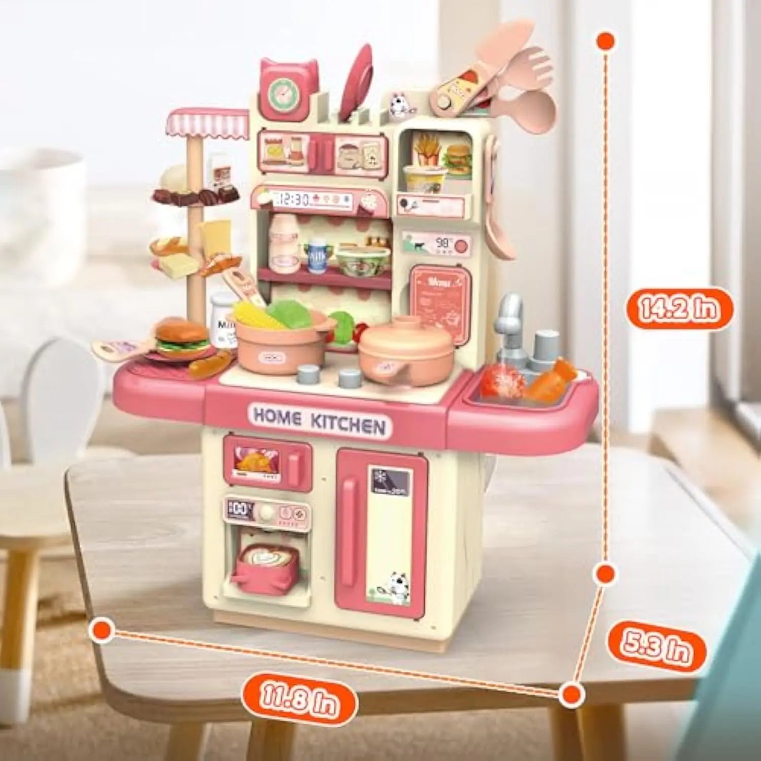 HKM-261459 Interactive Kitchen Play Set for Kids - Customized Role Play Cooking Toy for Ages 2-13