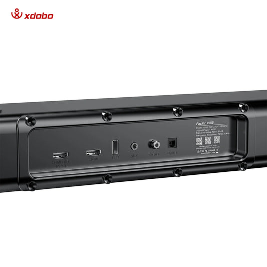 KTX-024659 500W Wireless Bluetooth Soundbar with Subwoofer and Multiple Connections for Home Audio System