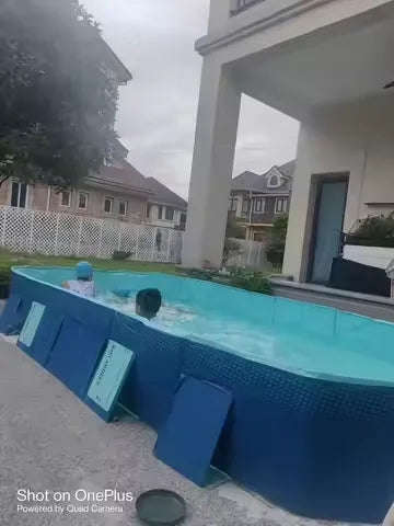 HKM-438163 Large Portable Adult Inflatable PVC Outdoor Swimming Pool for Recreation