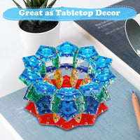 HKM-739475 12 Piece Magnetic Fidget Sphere Set - Engaging Pentagonal Magnets for Creative Play and Stress Relief