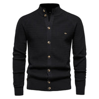 HKM-424019 Customized Men's Business Sweater Knit Sweater Fall and Winter New Cardigan Men's Pullover Coat