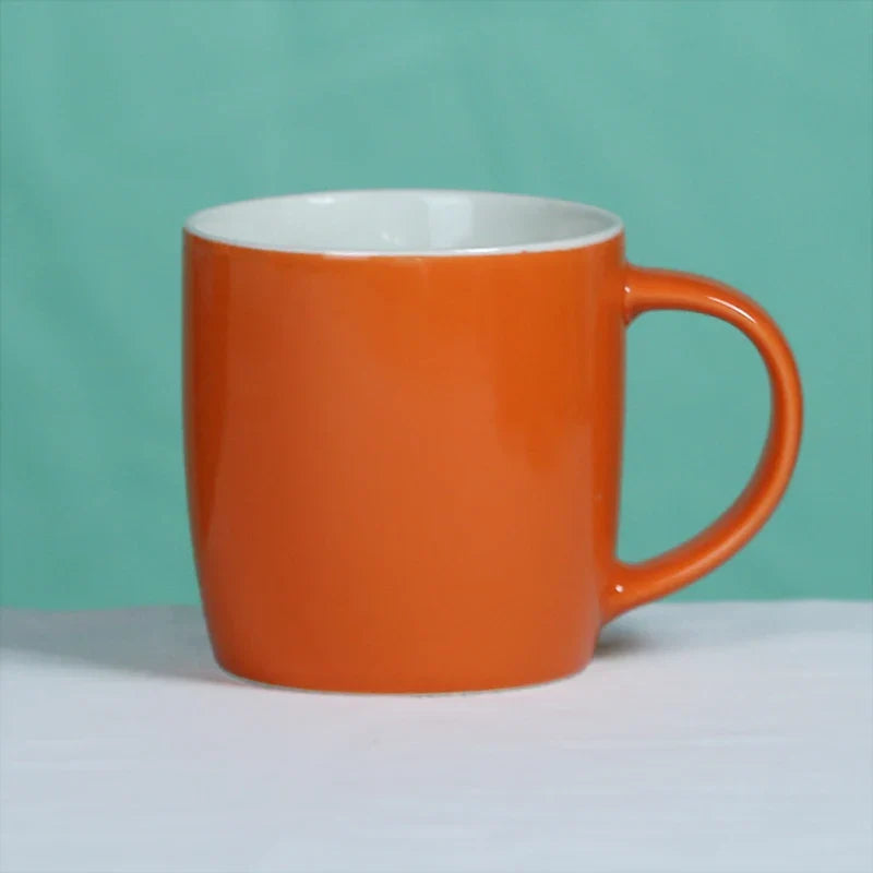 KTX-367571 Nordic 12oz Ceramic Coffee Mug in Red, Black, Navy Blue, Pink, and White