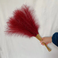 55CM Fluffy Pampas Grass Simulation Reed Hair Simulation Wedding Party Minimalist Home Decoration Artificial Flowers 1pcs
