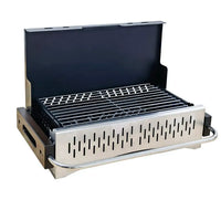 VTX-9602003 Portable Foldable Charcoal BBQ Grill Outdoor Camping Steel Barbecue Grill for Thanksgiving Party and Picnics Use