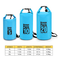 HKM-207635 Lightweight Waterproof PVC Outdoor Dry Bag - 20L Foldable Design for Sports and Hiking