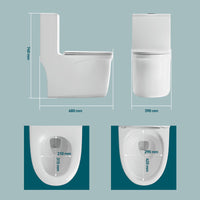 HKM-3132627 Smart Toilet One Piece S-Trap Elongated Siphon Flush Dual Power White Ceramic Floor Mounted Bidet Toilet Seat