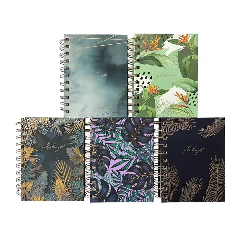 KTX-899475 A5 Lined Spiral Notebooks - 50 Sheets, Eco-Friendly Journal for Work and Study