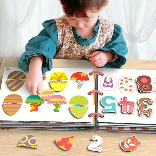 KTX-671251 Montessori Educational Animal Farm Busy Book with Paper Sensory Stickers for Preschool Learning