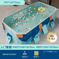 HKM-848339 Large Rectangular Above Ground Swimming Pool for Outdoor Use