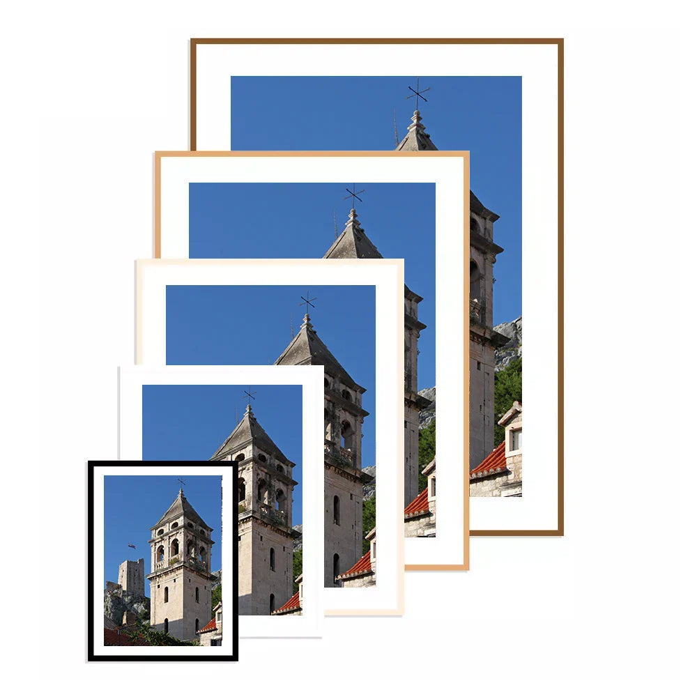 KTX-833683 Black and White Poster Picture Frames in Various Sizes: 4x6, 5x7, 6x8, 8x10, A1, A2, A3, A4, A5, 11x14, 12x16, 12x18, 16x20, 18x24, 24x36