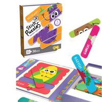 HKM-445715 36PCS Baby Matching Card Puzzle Set - Educational Cartoon Animal Jigsaw Toys for Kids