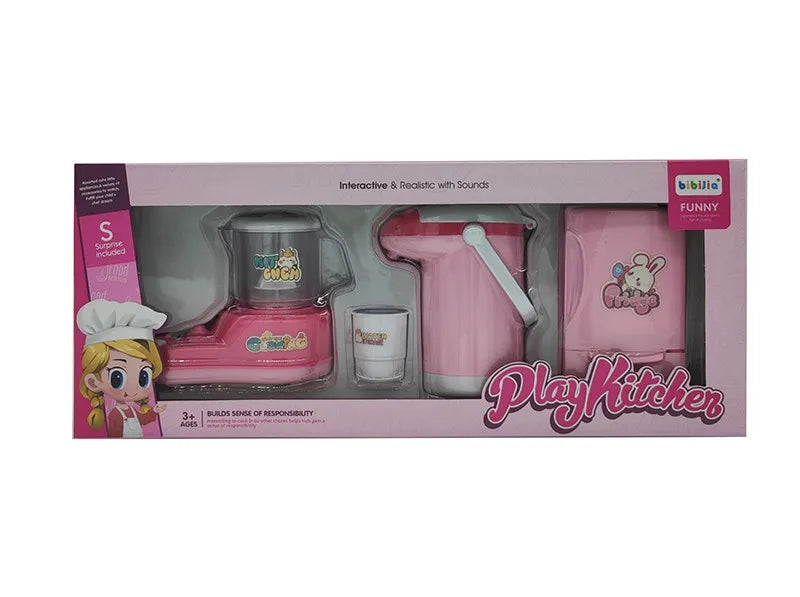 HKM-049043 Colorful Plastic Kitchen Play Set for Kids - Fun Household Appliances Toys