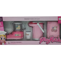 HKM-049043 Colorful Plastic Kitchen Play Set for Kids - Fun Household Appliances Toys