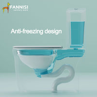 HKM-3132627 Smart Toilet One Piece S-Trap Elongated Siphon Flush Dual Power White Ceramic Floor Mounted Bidet Toilet Seat