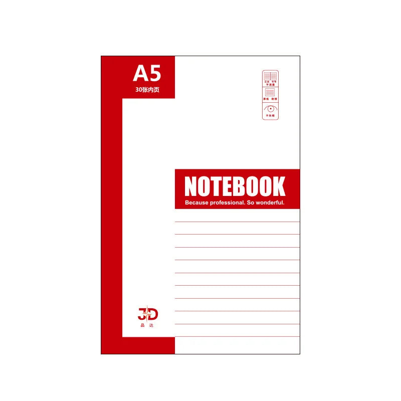 KTX-047507 Custom Soft Cordless A5 Diary Notebook and Thickened B5 Business Exercise Book