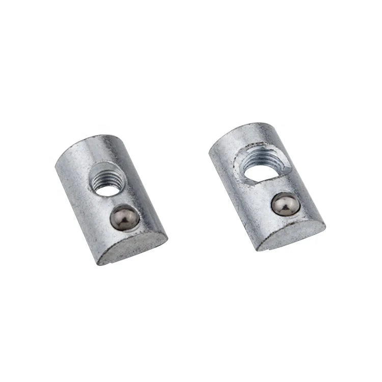 KTX-361427 Steel Half Round Spring Ball T Slot Nut M4 M5 M6 M8 for 30 40 Aluminium Profile
