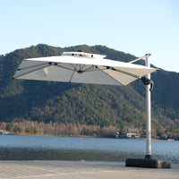 3x3m New Design Outdoor Sun LED Light Aluminum Frame Roman Umbrella for Patio & Garden Shading Outdoor Furniture by WEISEN