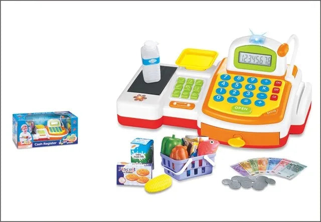 KTX-211731 Supermarket Cash Register Toy with Mini Accessories for Kids 2-14 Years, EPT Model EPT608354/EPT608370