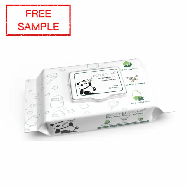 HKM-404883 Biodegradable Bamboo Wipes for Babies – Unscented, Pure & Safe, Soft for Sensitive Skin