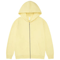 HKM-948307 Men's Women's 380G Oversized Puff Technique Hooded Sweatshirt High Fleece Solid Color Zipper Casual Sports Print Pullover