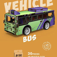 HKM-692051 3D Wooden Puzzle Car for Kids - DIY Assembly Educational Toy