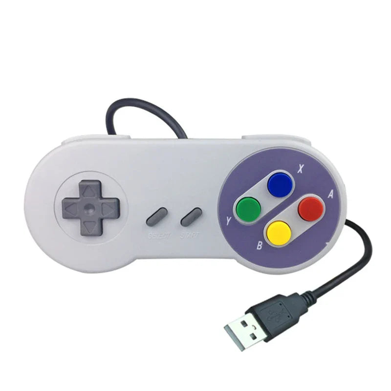 HKM-412691 SNES Classic USB Game Controller for Windows PC and Mac – Retro Gamepad for Nostalgic Gaming Experience