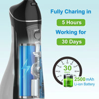 HKM-421651 Portable Oral Water Flosser with 4 Adjustable Modes for Home and Travel Use