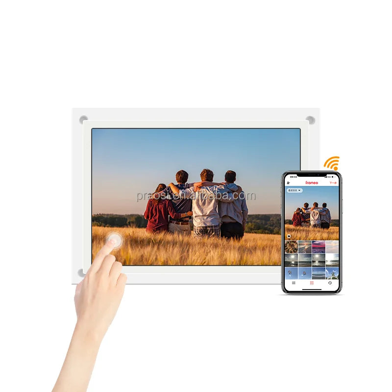 KTX-899219 7-Inch WiFi Touch Screen Digital Photo Frame with Frameo App for Easy Sharing
