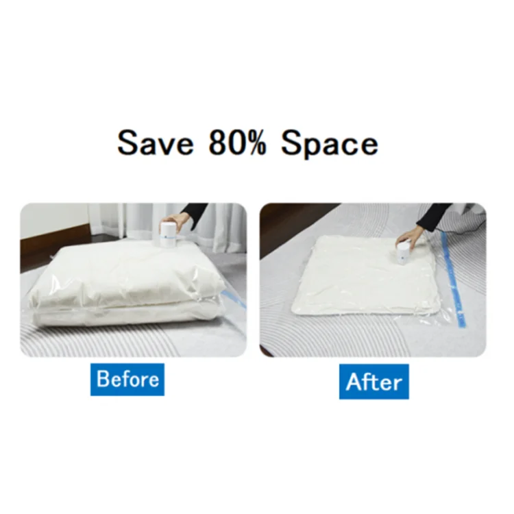 KTX-352083 Eco-Friendly Vacuum Compressed Storage Bags with Pump for Home Organization