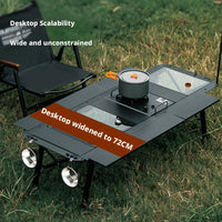 VTX-0912723 Folding Camping Table Ultra-Light Aluminum Alloy Portable Tactical Table for Picnic Hiking and Camping Use Trip