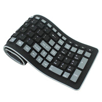 HKM-231891 Wireless Waterproof Azerty Silicone Keyboard with 2.4G USB for PC
