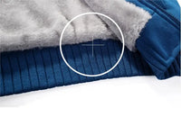 HKM-767507 Men's Jacket Sets Plush Padded Jacket Winter Sports Hoodie With Stand Collar Thick Canvas Material Hooded Baseball Clothing