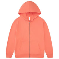 HKM-948307 Men's Women's 380G Oversized Puff Technique Hooded Sweatshirt High Fleece Solid Color Zipper Casual Sports Print Pullover