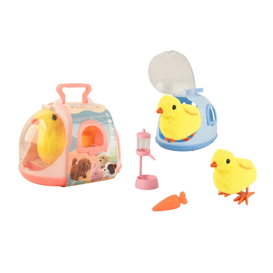KTX-572179 Battery-Operated Plush Chick Toy with Sound for Kids Ages 2-7