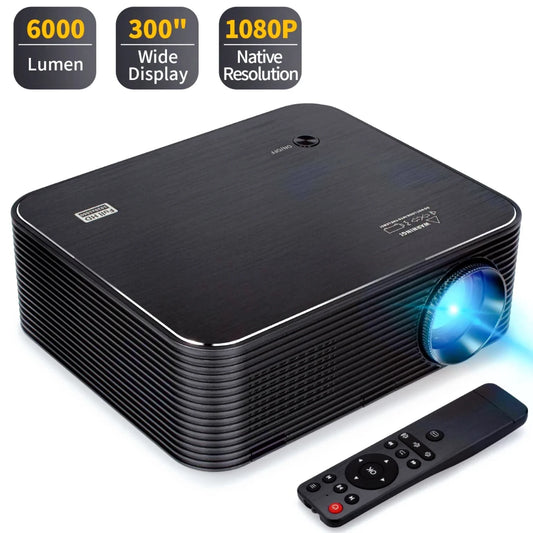 KTX-730259 Full HD LCD Projector with Wireless WiFi, Android OS, 3600 Lumens, Dual Frequency, 60-150 Inch Projection
