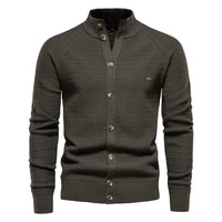 HKM-424019 Customized Men's Business Sweater Knit Sweater Fall and Winter New Cardigan Men's Pullover Coat