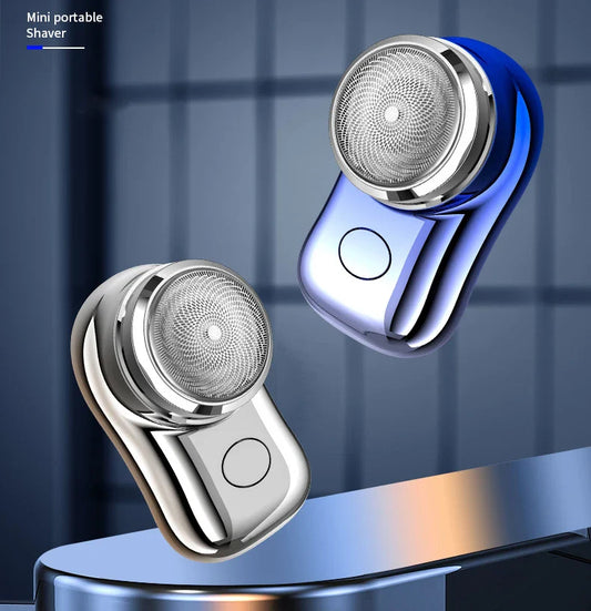 HKM-422803 Compact Waterproof Mini Electric Razor for Travel - Rechargeable Pocket Shaver