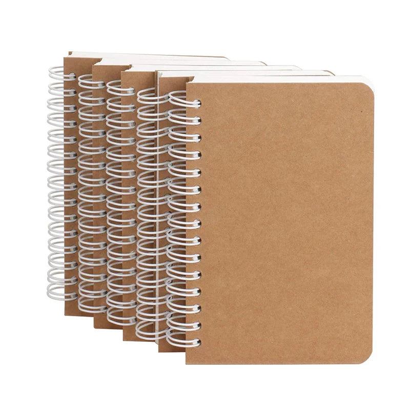 KTX-768403 Small Pocket Notebooks 5 Pack with 180 Ruled Pages for Writing, Drawing, and Note Taking
