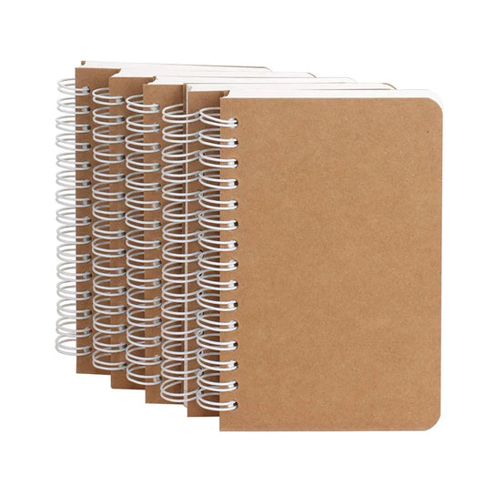 KTX-768403 Small Pocket Notebooks 5 Pack with 180 Ruled Pages for Writing, Drawing, and Note Taking