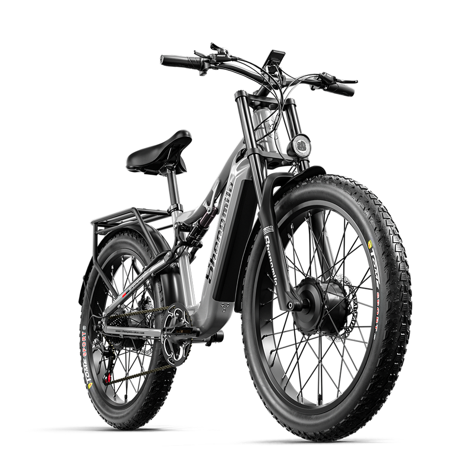 26 Inch Fat Tire Mountain Electric Bike 2000W 5Ah